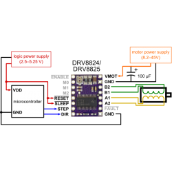 DRV8825 Module With Heat Sink Stepper Motor Driver