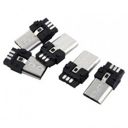 Micro USB 5Pin Type B Male Connector Solder Jack