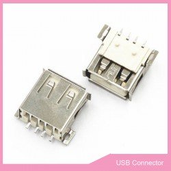 Female USB Type A 4 pin SMD Connector