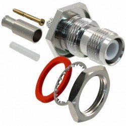 TNC Bulkhead Jack STR 50 OHM CRIMP