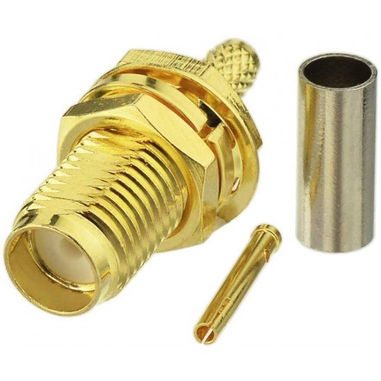 SMA Female Bulkhead Crimp Connector SMA Female Bulkhead Crimp Connector