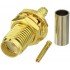 SMA Female Bulkhead Crimp Connector 